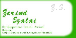 zerind szalai business card